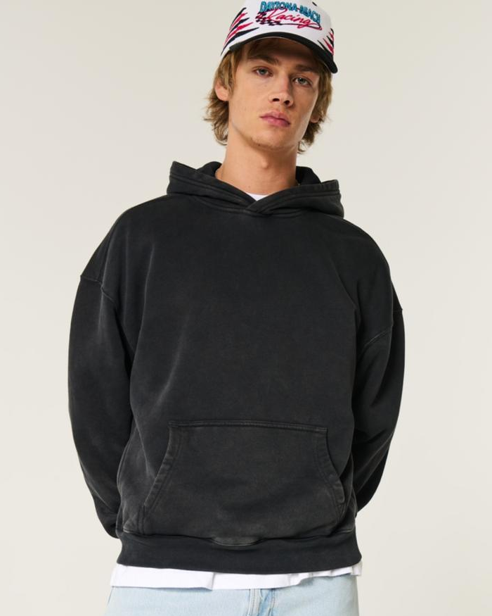 Canguro Holgado Hollister Co. Negro