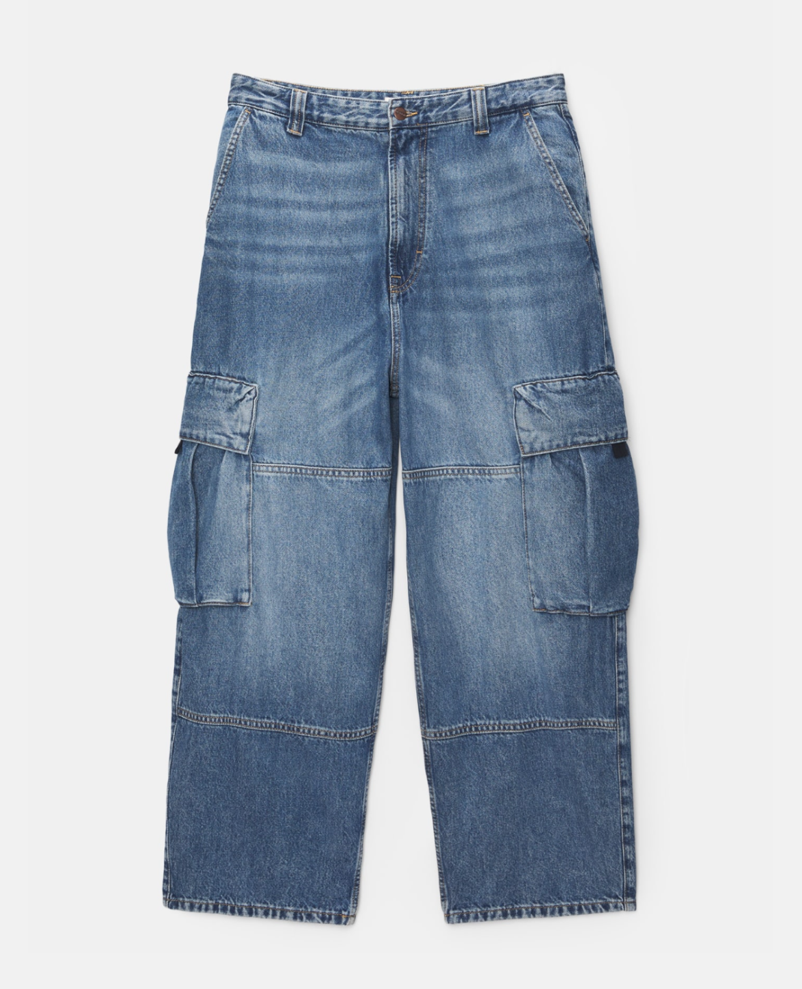 PANTALÓN DE JEANS CARGO BAGGY PULL&BEAR