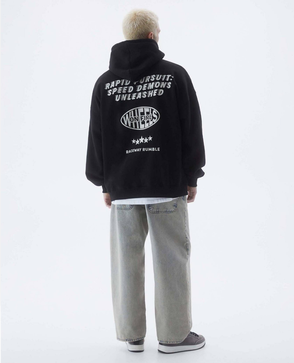 CANGURO PULL&BEAR OVERSIZE ESTAMPADO