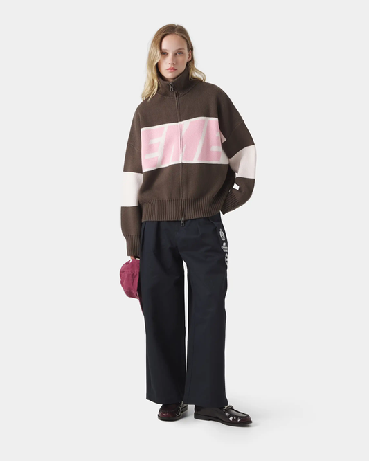 Campera tejida Eme Studios Marron