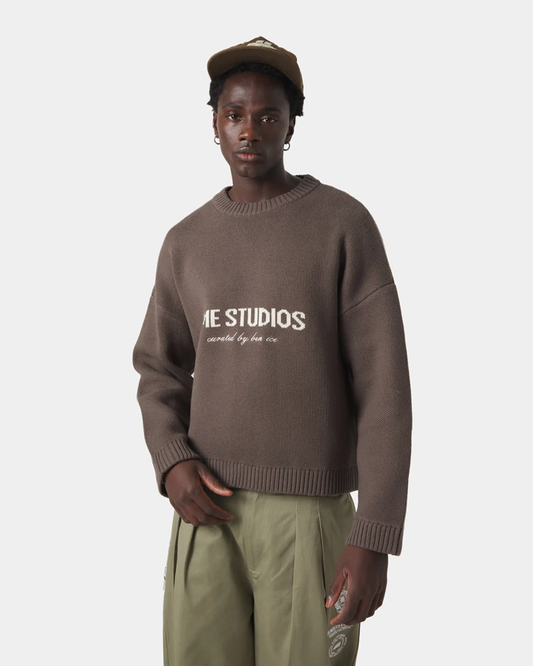 Buzo sweater Eme Studios Marron