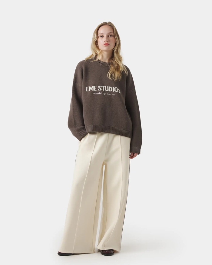 Buzo sweater Eme Studios Marron