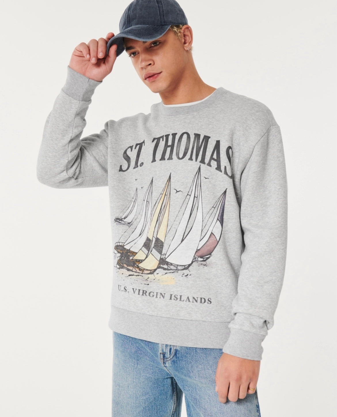 BUZO ST. THOMAS ESTAMPADO HOLLISTER CO
