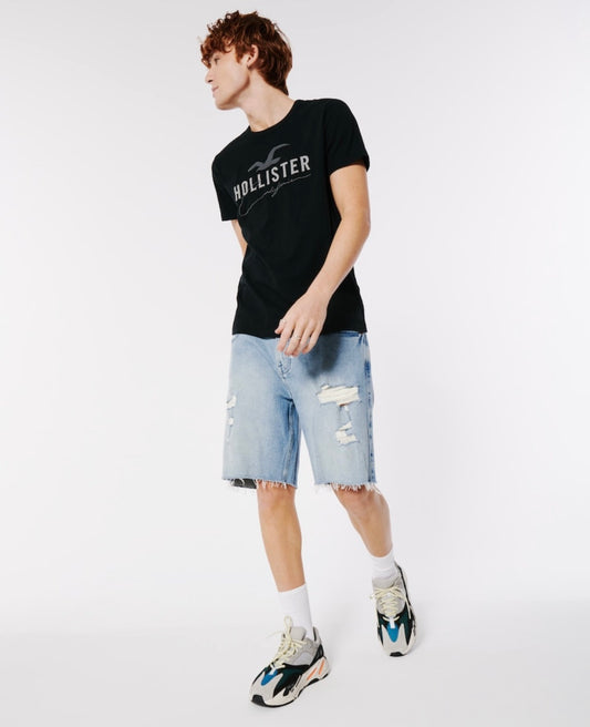SHORT DE JEANS CON ROTURAS HOLLISTER CO