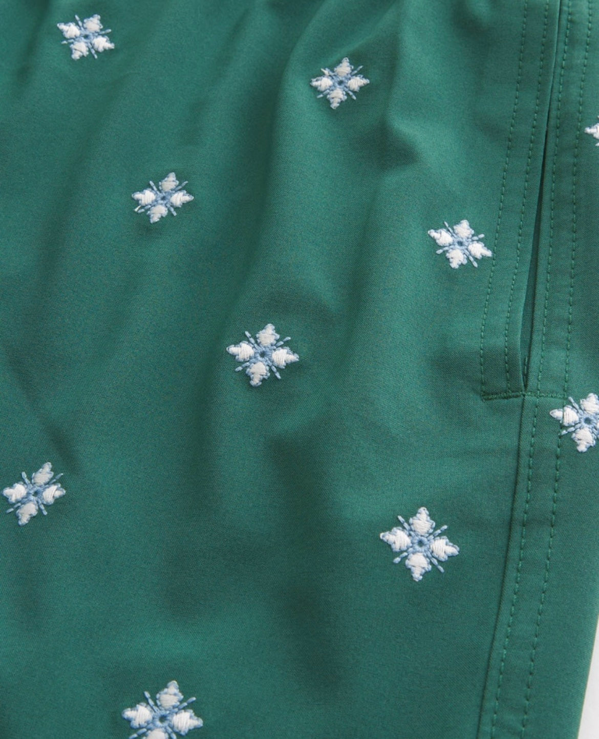 SHORT DE BAÑO CON DETALLES BORDADOS 5’ HOLLISTER CO