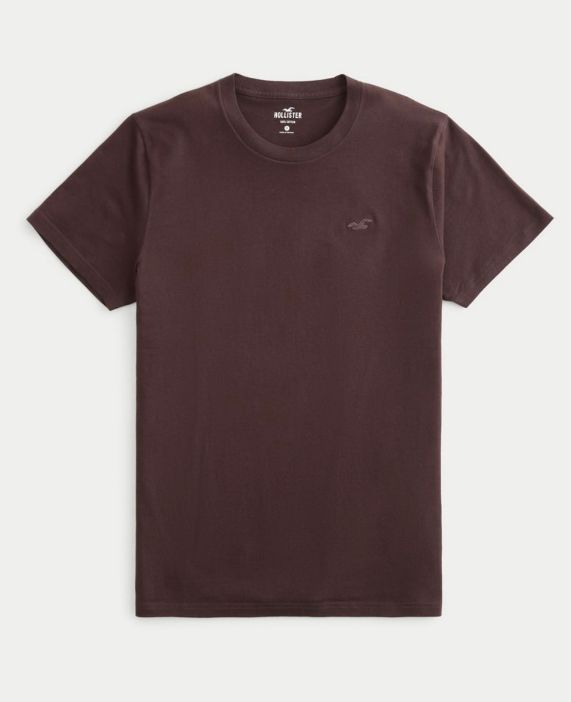 REMERA CON LOGO BORDADO HOLLISTER CO