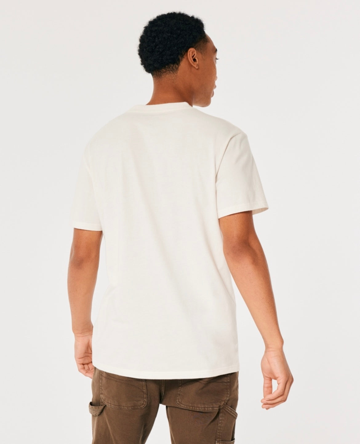 REMERA CON LOGO BORDADO HOLLISTER CO