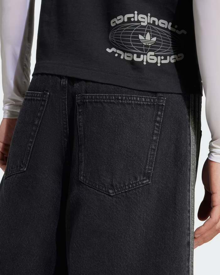 Bermuda Adidas Originals Denim Baggy Negro