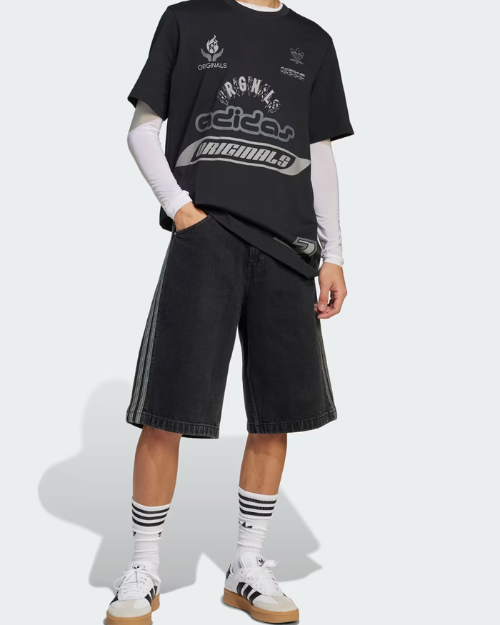 Bermuda Adidas Originals Denim Baggy Negro