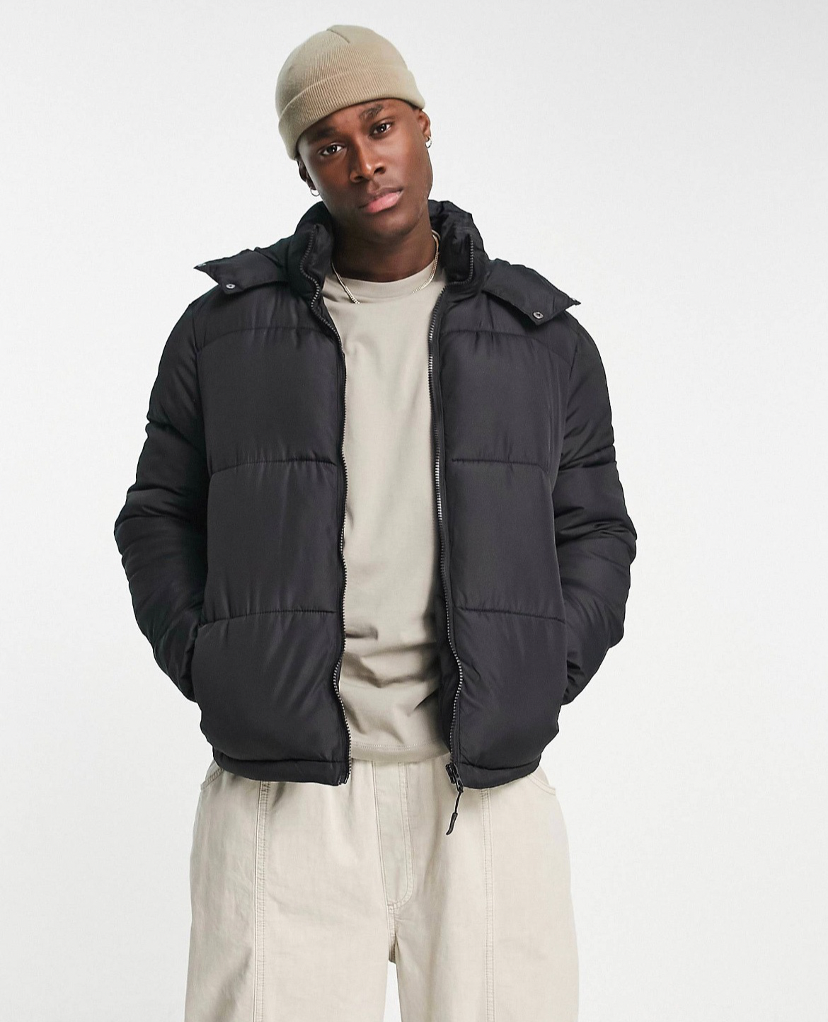 CAMPERA PUFFER BRAVE SOUL C/CAPUCHA