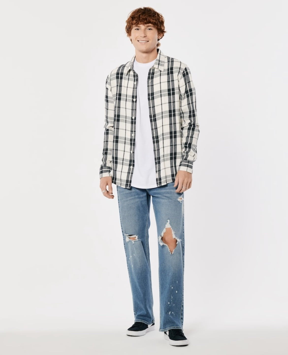 CAMISA A CUADROS DE FRANELA HOLLISTER CO