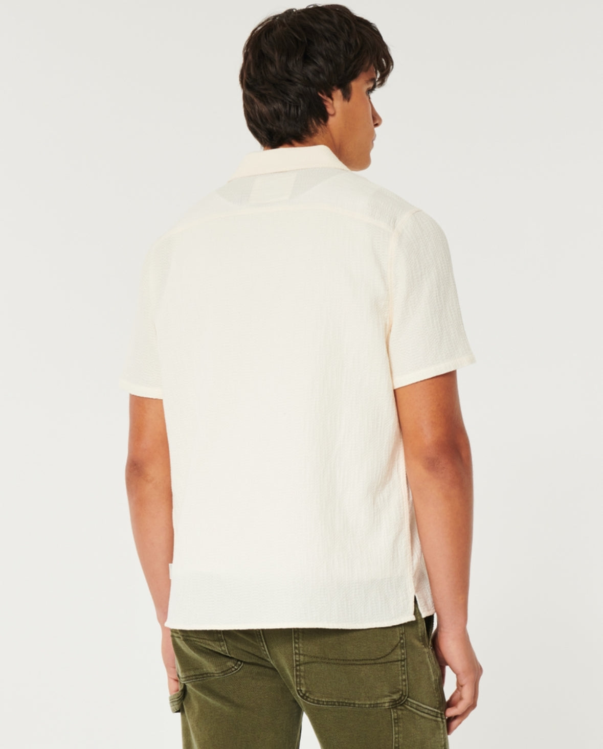 CAMISA HCO MANGA CORTA DE ALGODÓN TEXTURIDAZA