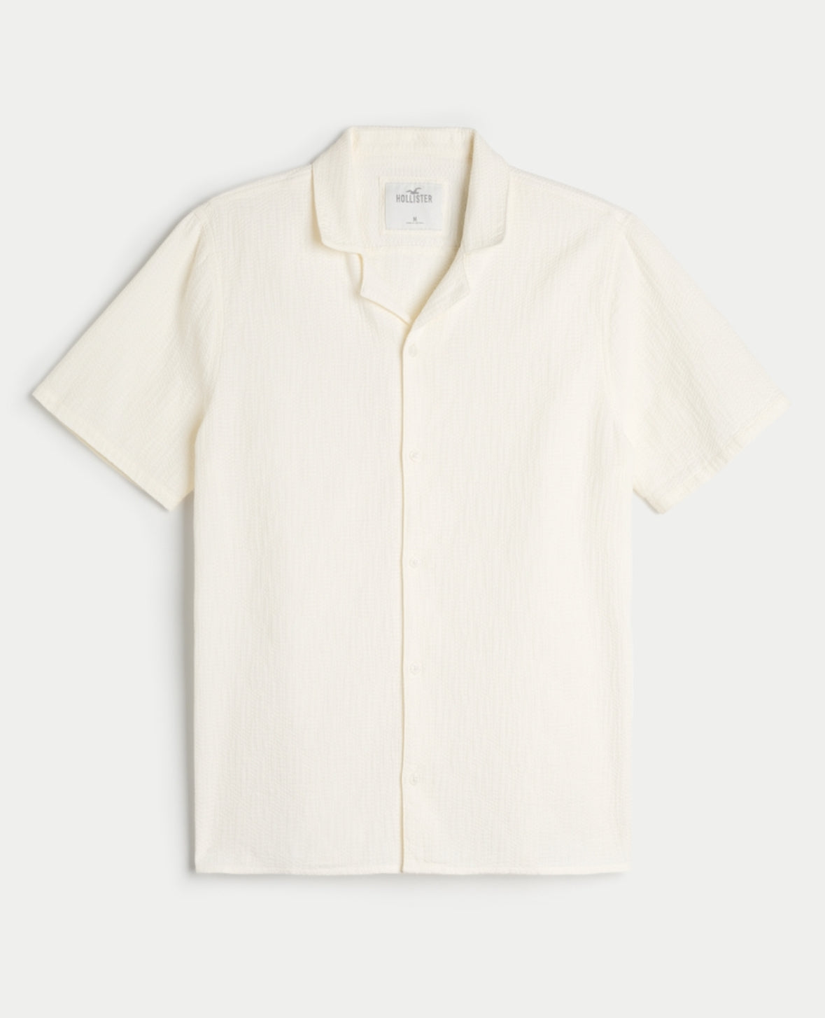 CAMISA HCO MANGA CORTA DE ALGODÓN TEXTURIDAZA