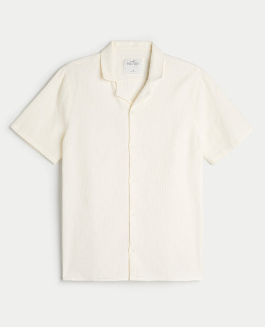 CAMISA HCO MANGA CORTA DE ALGODÓN TEXTURIDAZA