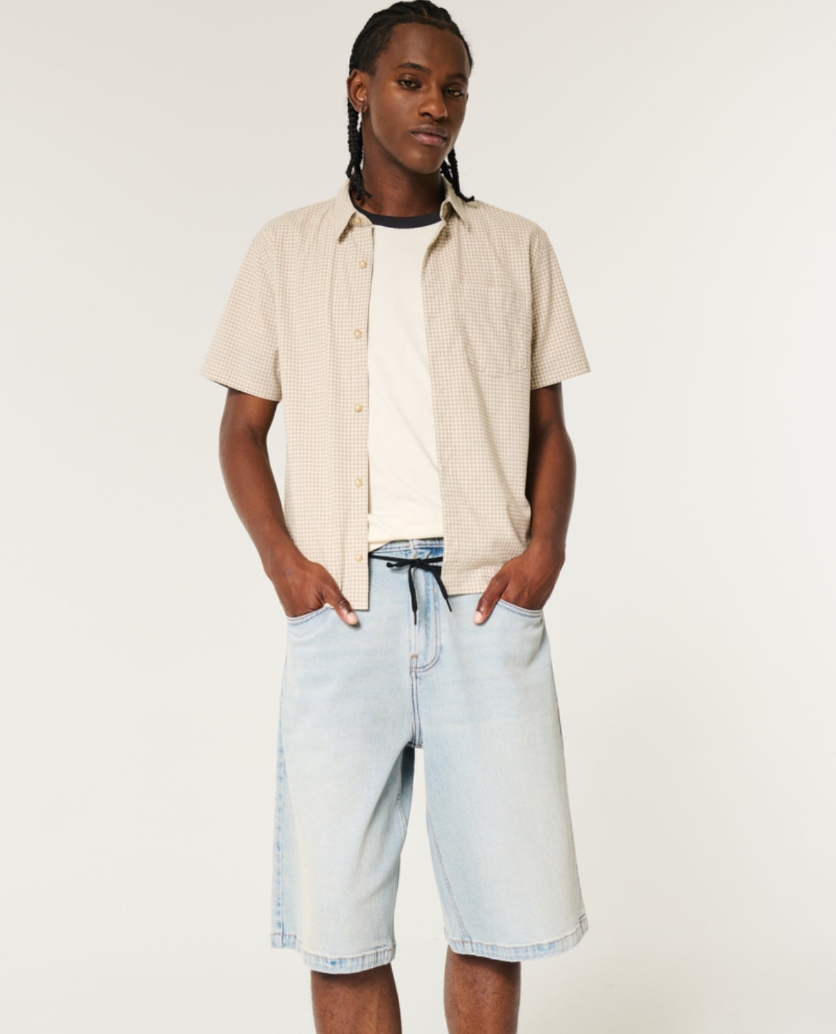 Short de jeans baggy Hollister co