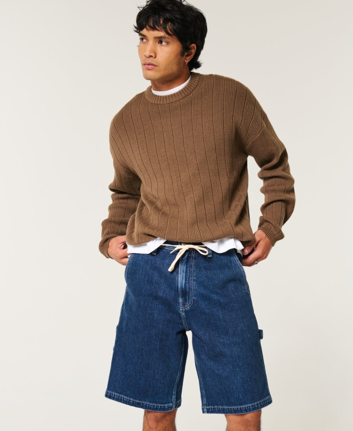 Short de jeans baggy Hollister co