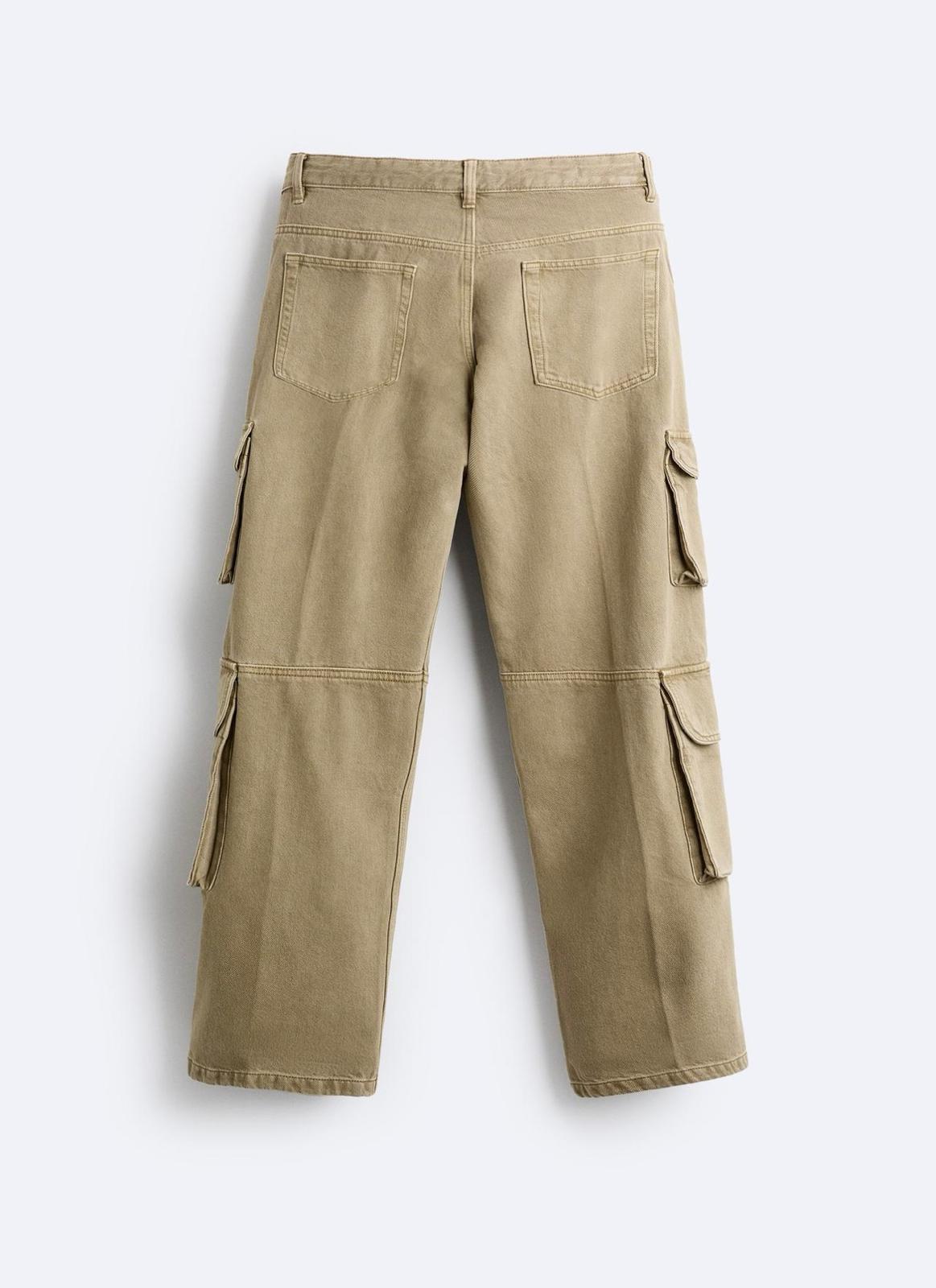 PANTALON DE JEANS CARGO ZARA STRAIGHT