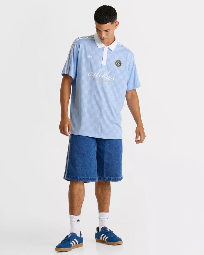 Remera Adidas Originals Football Celeste