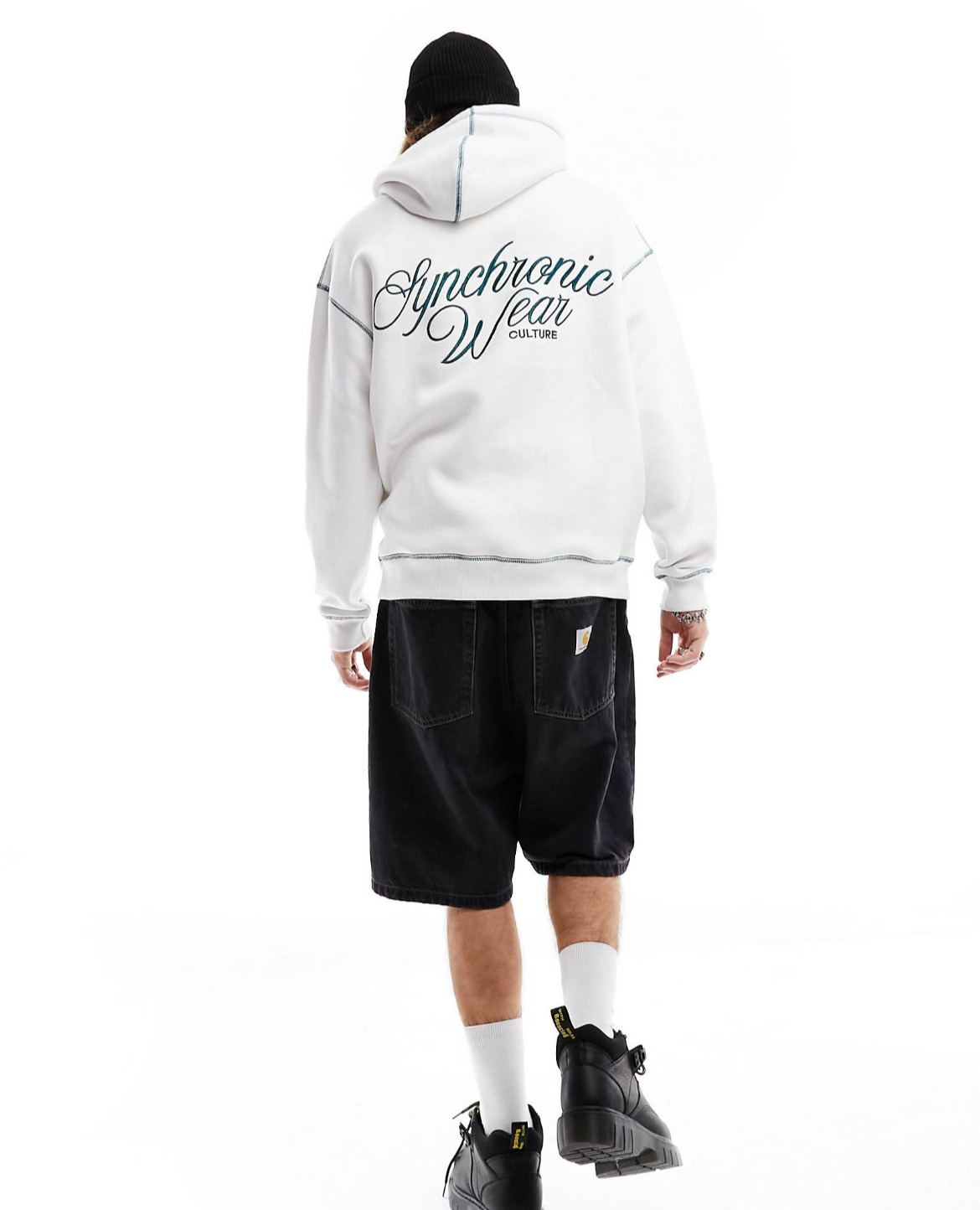 CANGURO OVERSIZE BORDADO PULL AND BEAR