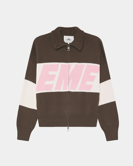 Campera tejida Eme Studios Marron