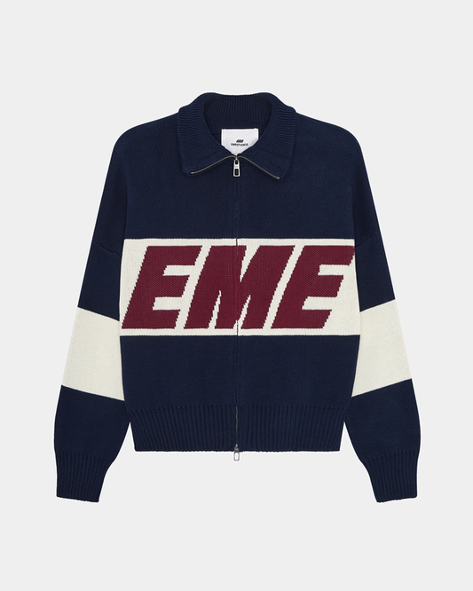 Campera tejida Eme Studios Azul
