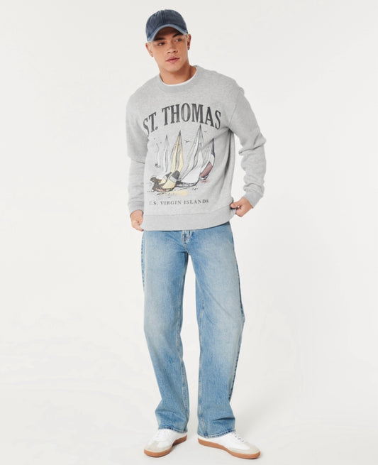 BUZO ST. THOMAS ESTAMPADO HOLLISTER CO