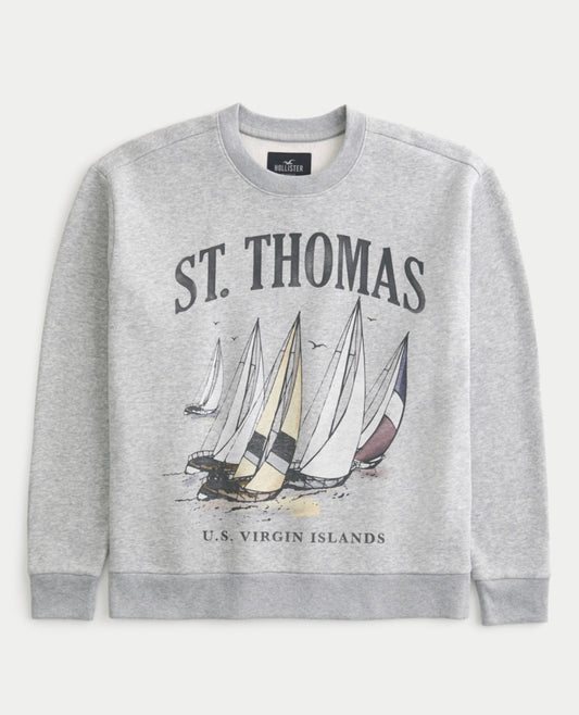 BUZO ST. THOMAS ESTAMPADO HOLLISTER CO