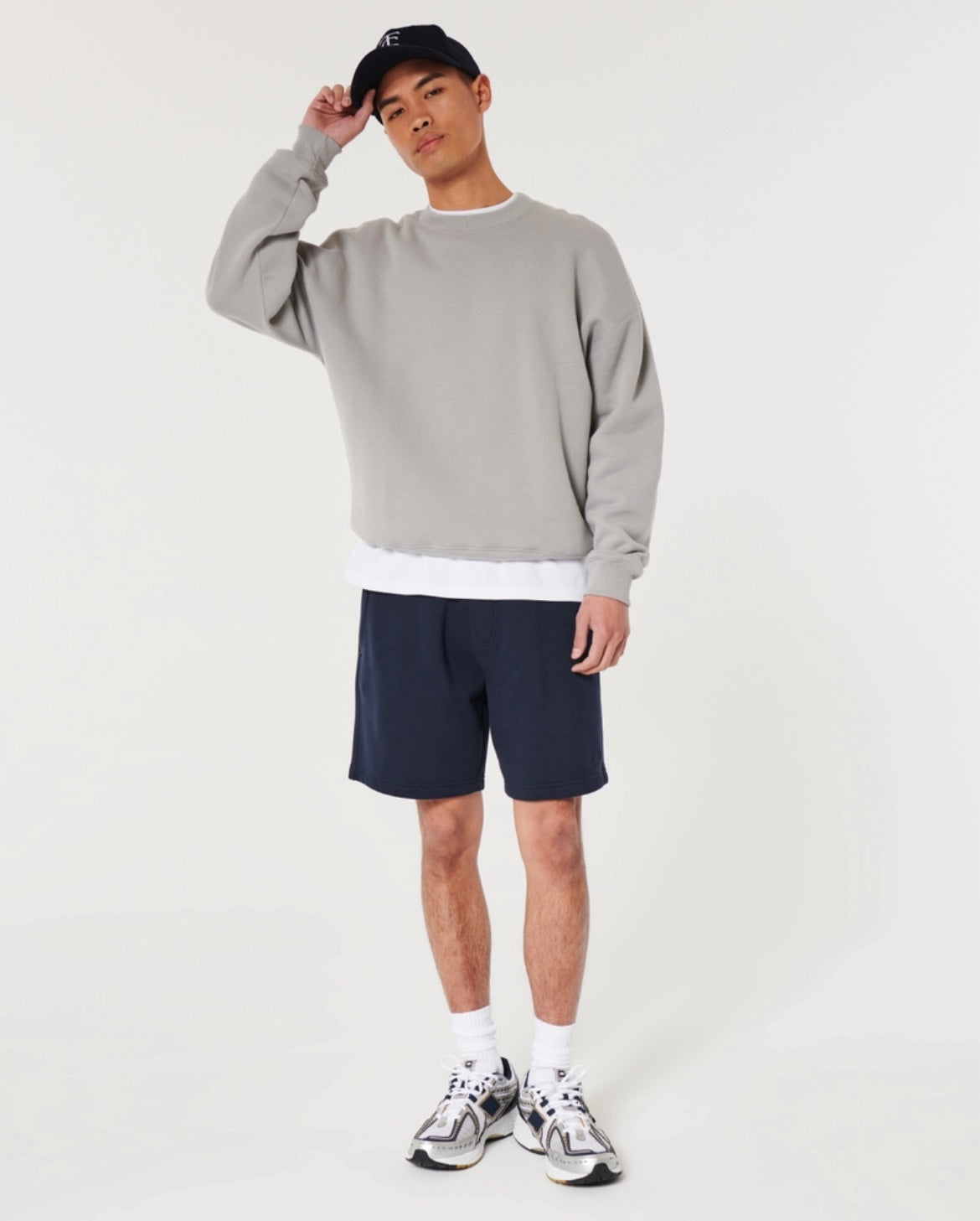 SHORT DE ALGODÓN CON LOGOTIPO BORDADO HOLLISTER CO 7’