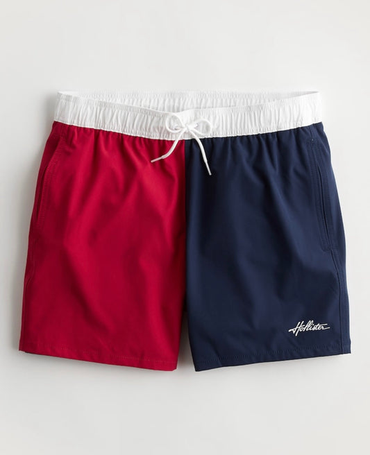 SHORT DE BAÑO CON LOGOTIPO 5’ HOLLISTER CO