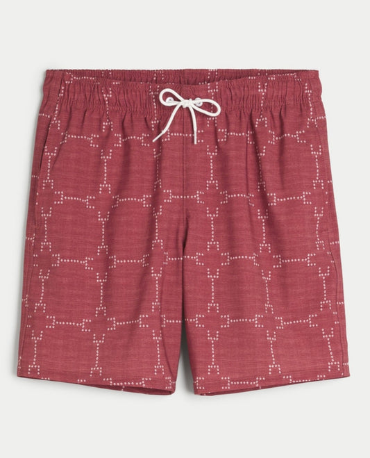 SHORT DE BAÑO ESTAMPADO HOLLISTER CO 7"