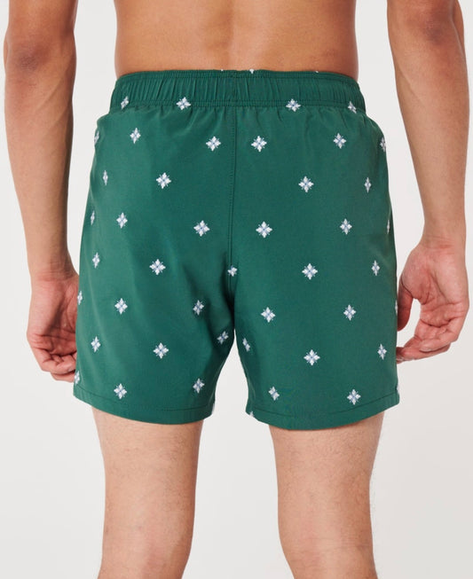 SHORT DE BAÑO CON DETALLES BORDADOS 5’ HOLLISTER CO