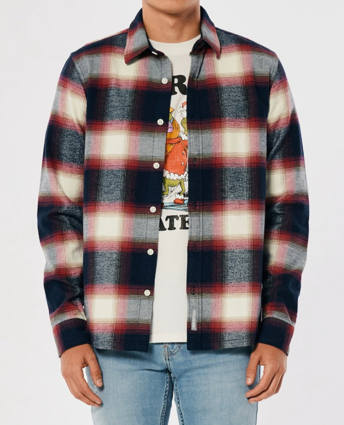 CAMISA DE FRANELA HOLLISTER CO