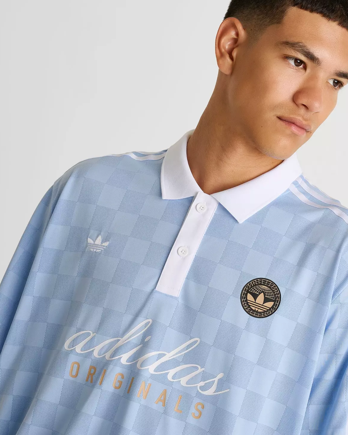 Remera Adidas Originals Football Celeste