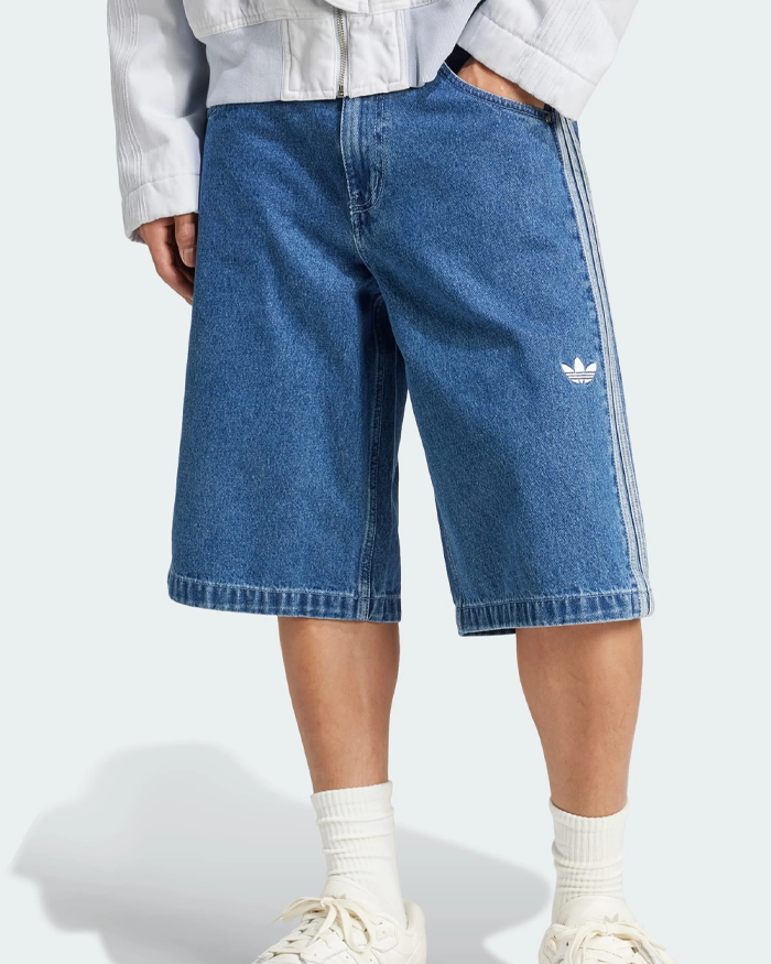 Bermuda Adidas Originals Denim Baggy Azul