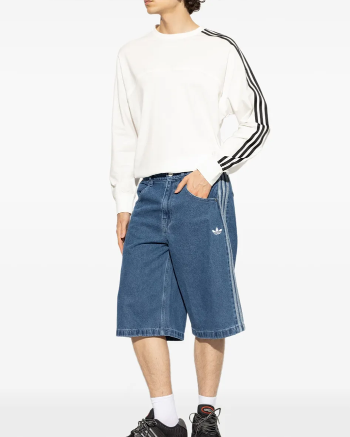 Bermuda Adidas Originals Denim Baggy Azul